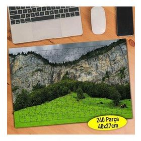 56184803 İsviçre Alp Dağları Manzara 240 Parça Puzzle Yapboz