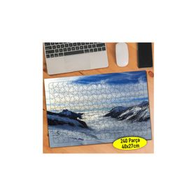 56184999 İsviçre Karlı Dağ Manzarası 240 Parça Puzzle Yapboz