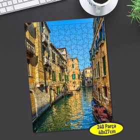56259740 Venedik Nehir Manzarası 240 Parça Puzzle Yapboz