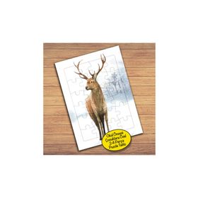 56335 Sevimli Dağ Geyiği Çocuklara Özel Puzzle Yapboz Tablo
