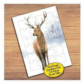 56335 Sevimli Dağ Geyiği Çocuklara Özel Puzzle Yapboz Tablo