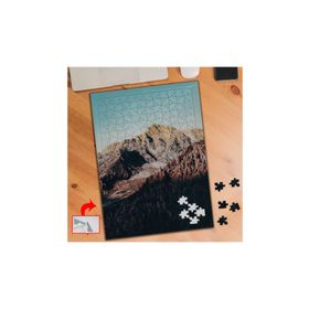 564051 Güneşli Günde Dağ Manzarası 240 Parça Puzzle Yapboz Tablo