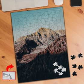 564051 Güneşli Günde Dağ Manzarası 240 Parça Puzzle Yapboz Tablo