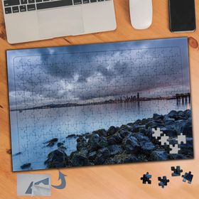 565 Deniz Kenarında Taşlar 240 Parça Puzzle Yapboz Tablo