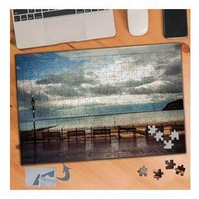 566 Sahil Kenarındaki Banklar 240 Parça Puzzle Yapboz Tablo