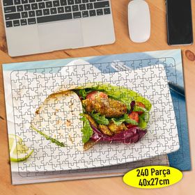 566968 Dürüm Wrap Sunumu Restaurant 240 Parça Puzzle Yapboz