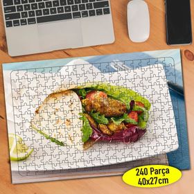 566968 Dürüm Wrap Sunumu Restaurant 240 Parça Puzzle Yapboz