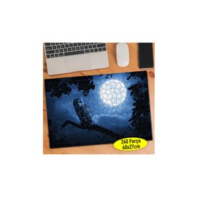 56782280 Dolunay Işığında Daldaki Baykuş 240 Parça Puzzle Yapboz