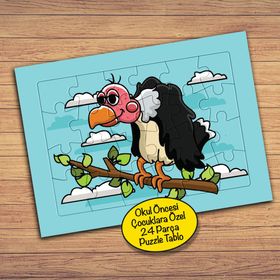56PZ Gülümseyen Akbaba Çocuklara Özel Puzzle Yapboz Tablo
