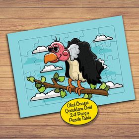 56PZ Gülümseyen Akbaba Çocuklara Özel Puzzle Yapboz Tablo