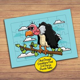 56PZ Gülümseyen Akbaba Çocuklara Özel Puzzle Yapboz Tablo