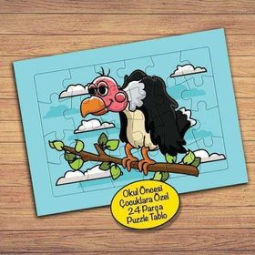 56PZ Gülümseyen Akbaba Çocuklara Özel Puzzle Yapboz Tablo