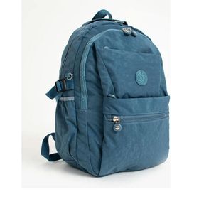571 Collections 571-3A Mavi Renk Ultra Hafif Çok Cepli Krinkıl Unisex Sırt Çantası