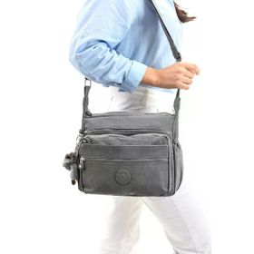 571 Collections 571-6A Gri Çapraz Askılı Omuz Çantası