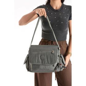 571 Collections 571-6N Gri Çapraz Askılı Omuz Çantası