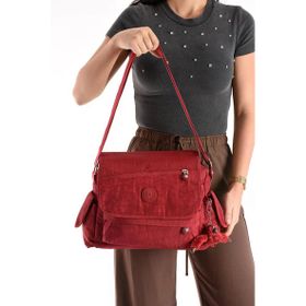 571 Collections 571-6N Kırmızı Çapraz Askılı Omuz Çantası