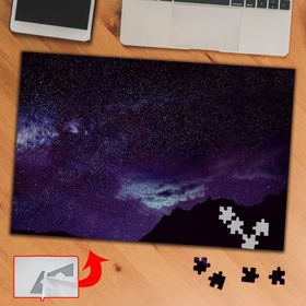 571 Mor Gökyüzü Yıldızlı Gece 240 Parça Puzzle Yapboz Tablo