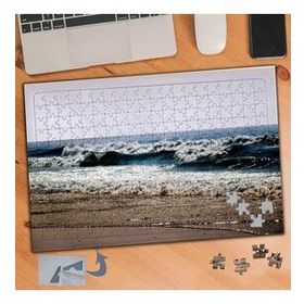572 Dalgalı Mavi Deniz Kumsal 240 Parça Puzzle Yapboz Tablo