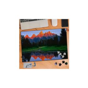 574 Turuncu Tepeli Dağlar Doğa 240 Parça Puzzle Yapboz Tablo