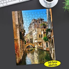 57460811 Venedik Nehir Manzarası 240 Parça Puzzle Yapboz