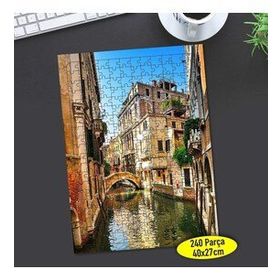 57460811 Venedik Nehir Manzarası 240 Parça Puzzle Yapboz