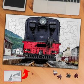 57567 Siyah Tren Demir Yolu 240 Parça Puzzle Yapboz Tablo