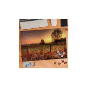 576 Gün Batımında Boş Arazi 240 Parça Puzzle Yapboz Tablo