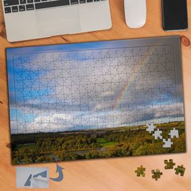 582 Gökyüzünde Gökkuşağı 240 Parça Puzzle Yapboz Tablo