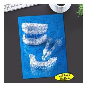 58204451 Diş Hekimi Şeffaf Diş Kalıp 240 Parça Puzzle Yapboz