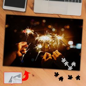584 Işık Süs Gece 240 Parça Puzzle Yapboz Tablo
