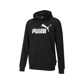 586688-01 Puma Ess Big Logo Hoodie Tr Puma White Erkek Sweatshirt Siyah