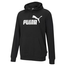 586688-01 Puma Ess Big Logo Hoodie Tr Puma White Erkek Sweatshirt Siyah