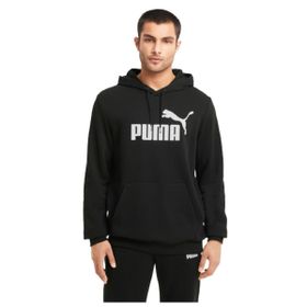 586688-01 Puma Ess Big Logo Hoodie Tr Puma White Erkek Sweatshirt Siyah