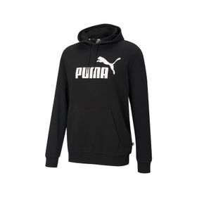 586688-01 Puma Ess Big Logo Hoodie Tr Puma White Erkek Sweatshirt Siyah