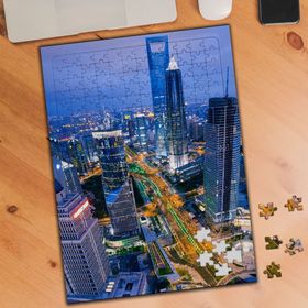 58825576 Yüksek Bina ve Şehir Görüntüsü 240 Parça Puzzle Yapboz