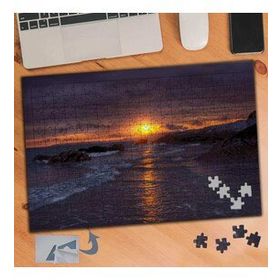 589 Denize Vuran Gün Batımı Işığı 240 Parça Puzzle Yapboz Tablo