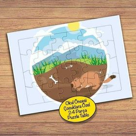 58PZ Sevimli Şirin Sincap Çocuklara Özel Puzzle Yapboz Tablo