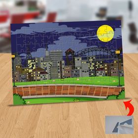 59 Central Parkta Dolunay Manzarası 99 Parça Puzzle Yapboz Tablo