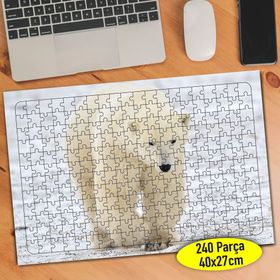 59088313 Küresel Isınma Kutup Ayısı 240 Parça Puzzle Yapboz