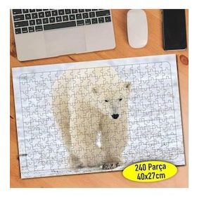 59088313 Küresel Isınma Kutup Ayısı 240 Parça Puzzle Yapboz