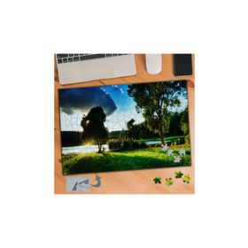592 Gölgede Kalmış Ağaçlar 240 Parça Puzzle Yapboz Tablo
