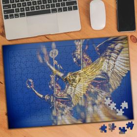 592866 Altın Varaklı Heykeller 240 Parça Puzzle Yapboz