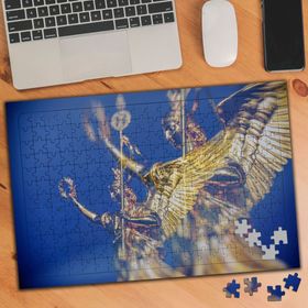 592866 Altın Varaklı Heykeller 240 Parça Puzzle Yapboz