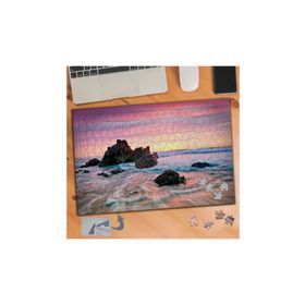 593 Pembe Gökyüzü Altında Deniz 240 Parça Puzzle Yapboz Tablo