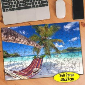 594 Mavi Deniz ve Gökyüzü Doğa Manzara 240 Parça Puzzle Yapboz