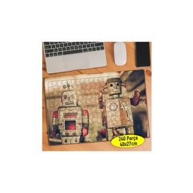 598 Nostajik Robot Oyuncaklar Fotoğrafı 240 Parça Puzzle Yapboz