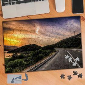 598 Yol Kenarı Manzarası 240 Parça Puzzle Yapboz Tablo