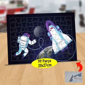 5B0 Galakside Uzay Mekiği Ve Astronot 99 Parça Puzzle Yapboz Tablo