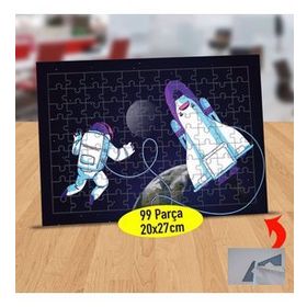 5B0 Galakside Uzay Mekiği Ve Astronot 99 Parça Puzzle Yapboz Tablo