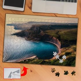5E4A Yeşil Vadi Kenarındaki 240 Parça Puzzle Yapboz Tablo